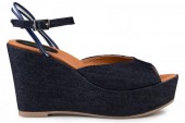 Eco Vegan Shoes Victoria - Wedge - Jeans