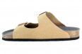 Vegetarian Shoes Two Strap Sandal Fake Suede - Sand