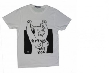 Stephastique T-shirt My milk, not yours - White