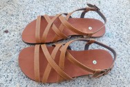 BioWorld Footwear Barefoot Sandaal Delfos - Camel